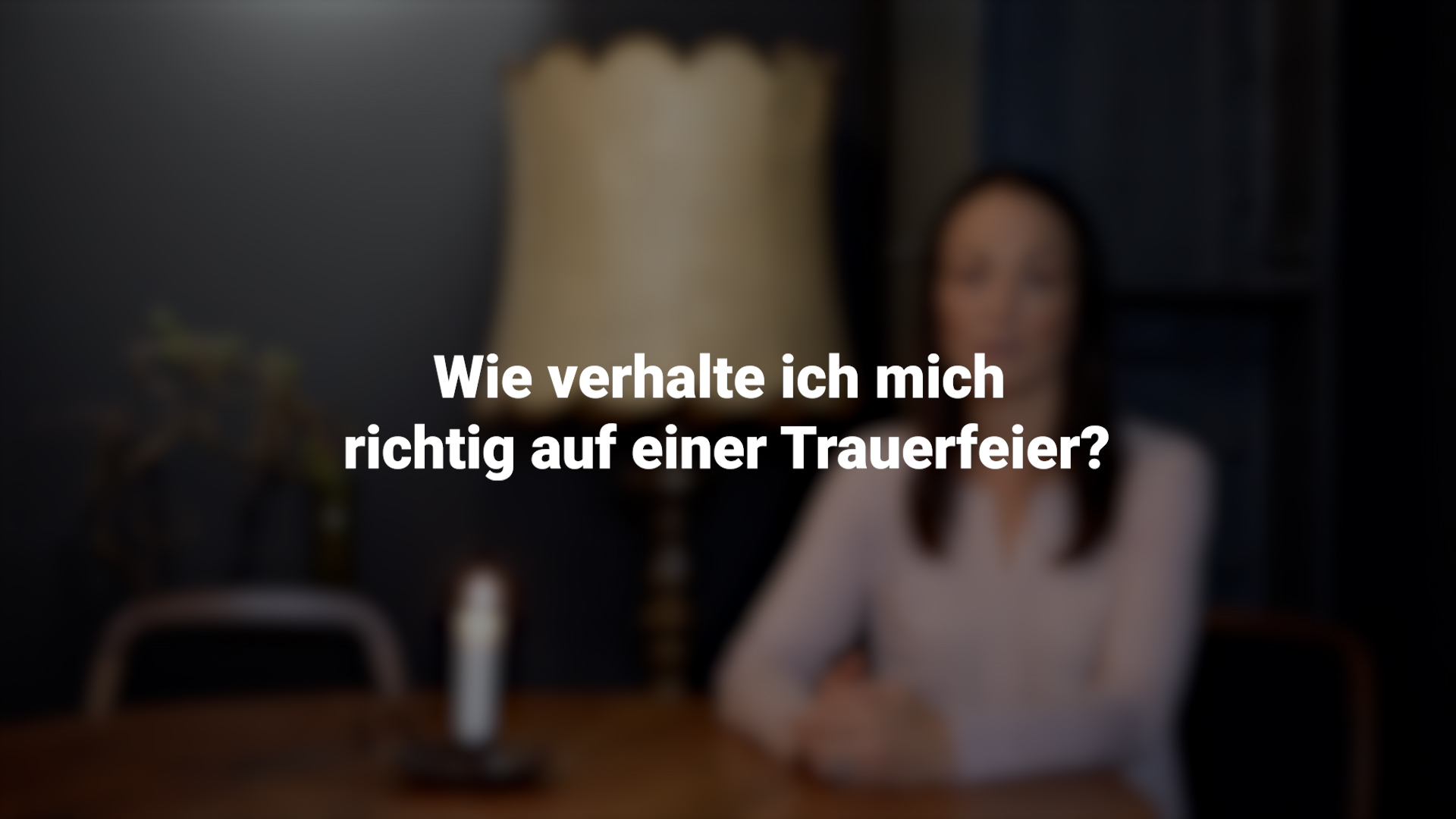 Kleiner Knigge für Trauerfeiern und Beisetzungen