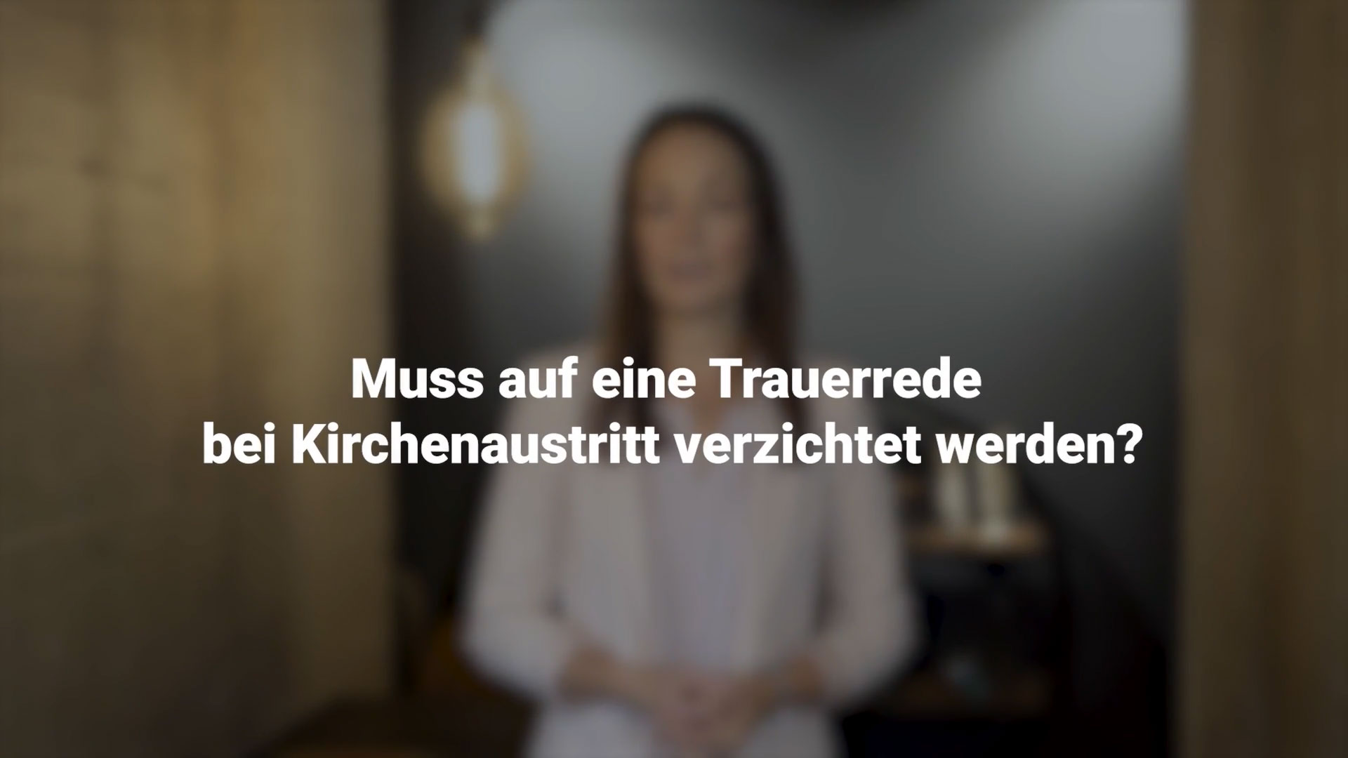 Trauerrede bei Kirchenaustritt